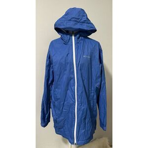 Columbia 2X sportswear fleece interior front zipper pockets hooded